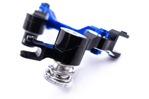 Traxxas X-Maxx Bellcrank 7075-T6 Black on Blue