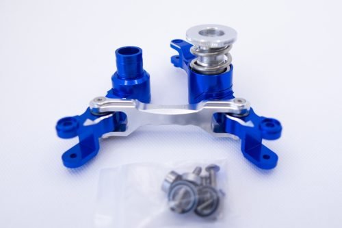 Traxxas X-Maxx Bellcrank 7075-T6 Black on Blue