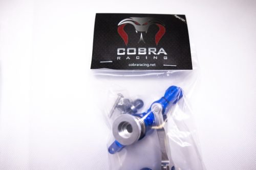 Traxxas X-Maxx Bellcrank 7075-T6 Black on Blue