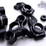 Arrma 6S Aluminum Knuckles & Hubs – 7075-T6 + Carbon Fiber Set (Black)