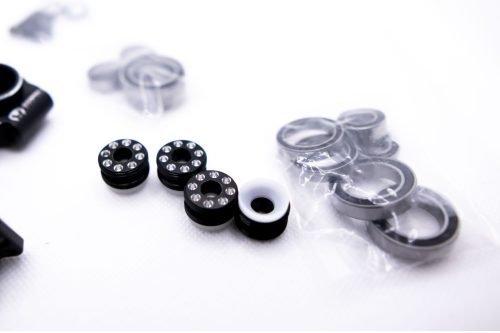 Arrma 6S Aluminum Knuckles & Hubs – 7075-T6 + Carbon Fiber Set (Black)