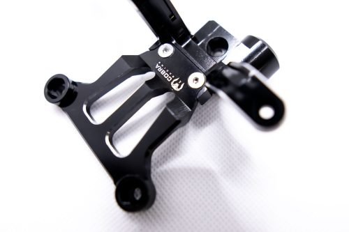 CR Traxxas X-Maxx Bellcrank Support Bracket - 7075 XMaxx Bellcrank Support Black