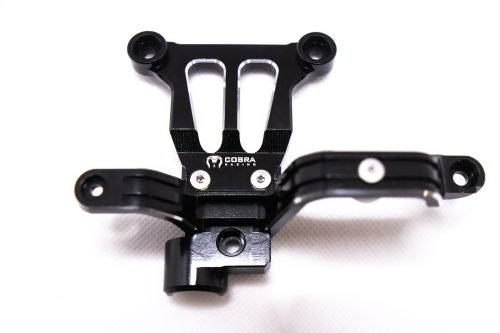 CR Traxxas X-Maxx Bellcrank Support Bracket - 7075 XMaxx Bellcrank Support Black