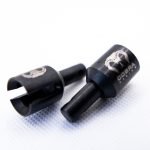 Cobra Racing Differential Output Drive Cups for 1/8 Traxxas Sledge - Black