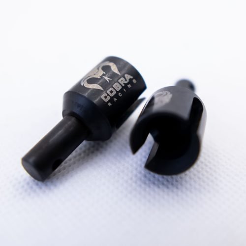 Cobra Racing Differential Output Drive Cups for 1/8 Traxxas Sledge - Black