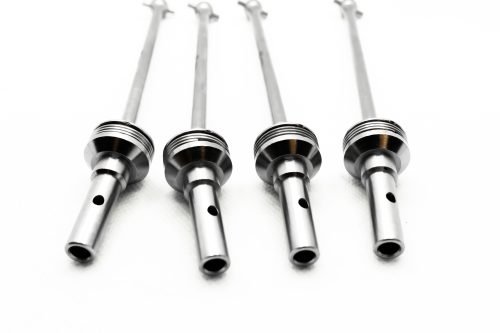 CHROME Traxxas Sledge CVD Set (4) – Cobra Racing Hardened Steel