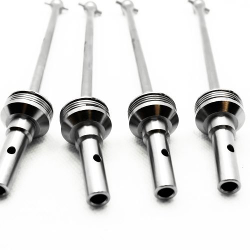 CHROME Traxxas Sledge CVD Set (4) – Cobra Racing Hardened Steel