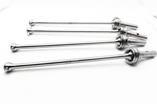 CHROME Traxxas Sledge CVD Set (4) – Cobra Racing Hardened Steel