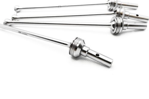 CHROME Traxxas Sledge CVD Set (4) – Cobra Racing Hardened Steel