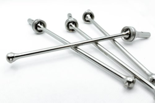 CHROME Traxxas Sledge CVD Set (4) – Cobra Racing Hardened Steel