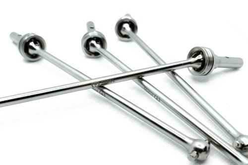 CHROME Traxxas Sledge CVD Set (4) – Cobra Racing Hardened Steel