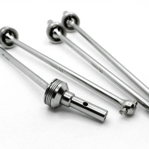 CHROME Traxxas Sledge CVD Set (4) – Cobra Racing Hardened Steel