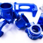 Cobra Racing Traxxas Sledge Knuckles + Hubs Combo – 7075-T6 Aluminum – Blue