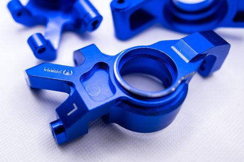 Cobra Racing Traxxas X-Maxx/XRT Knuckles & Hubs Set (complete)- Blue