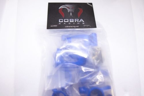 Cobra Racing Traxxas Sledge Knuckles + Hubs Combo – 7075-T6 Aluminum – Blue