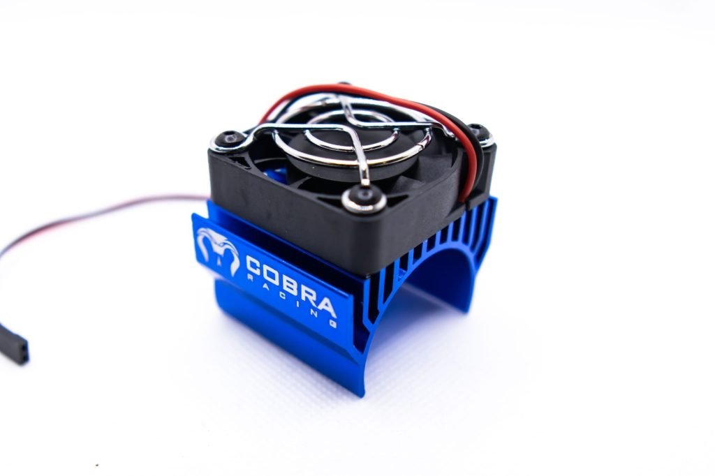 High-Performance Navy Blue RC Motor Cooling Fan for Traxxas, Arrma & More