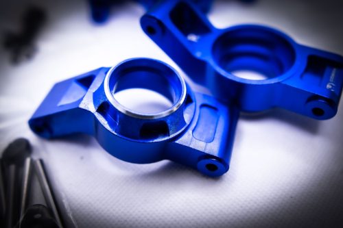 Cobra Racing Traxxas X-Maxx/XRT Knuckles & Hubs Set (complete)- Blue