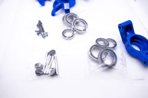 Cobra Racing Traxxas X-Maxx/XRT Knuckles & Hubs Set (complete)- Blue