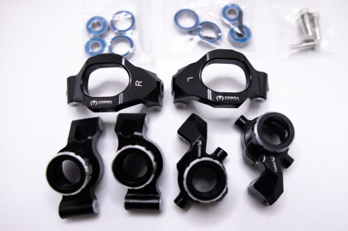 CR Aluminum Knuckle Set for Traxxas Maxx, WideMaxx & Maxx Slash (Black)