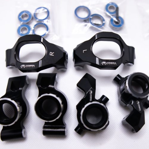 CR Aluminum Knuckle Set for Traxxas Maxx, WideMaxx & Maxx Slash (Black)