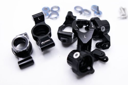 CR Aluminum Knuckle Set for Traxxas Maxx, WideMaxx & Maxx Slash (Black)