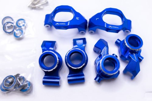 CR Aluminum Knuckle Set for Traxxas Maxx, WideMaxx & Maxx Slash (Blue)