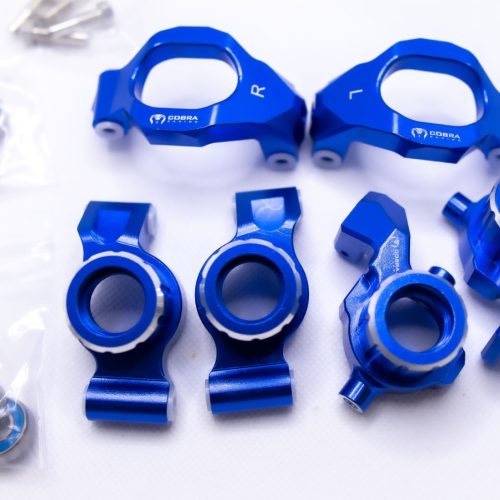 CR Aluminum Knuckle Set for Traxxas Maxx, WideMaxx & Maxx Slash (Blue)
