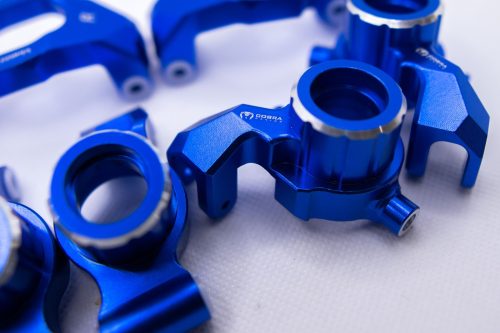 CR Aluminum Knuckle Set for Traxxas Maxx, WideMaxx & Maxx Slash (Blue)