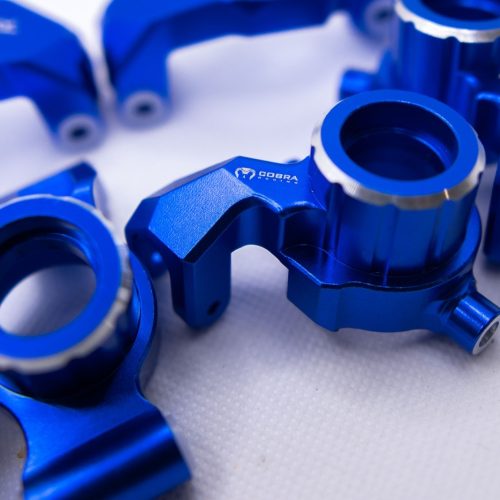 CR Aluminum Knuckle Set for Traxxas Maxx, WideMaxx & Maxx Slash (Blue)