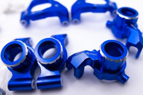 CR Aluminum Knuckle Set for Traxxas Maxx, WideMaxx & Maxx Slash (Blue)