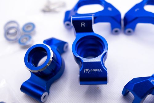 CR Aluminum Knuckle Set for Traxxas Maxx, WideMaxx & Maxx Slash (Blue)