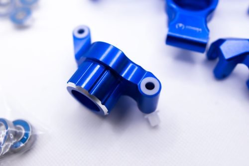CR Aluminum Knuckle Set for Traxxas Maxx, WideMaxx & Maxx Slash (Blue)