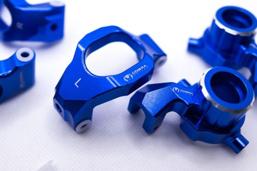 CR Aluminum Knuckle Set for Traxxas Maxx, WideMaxx & Maxx Slash (Blue)