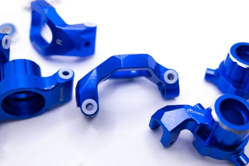 CR Aluminum Knuckle Set for Traxxas Maxx, WideMaxx & Maxx Slash (Blue)
