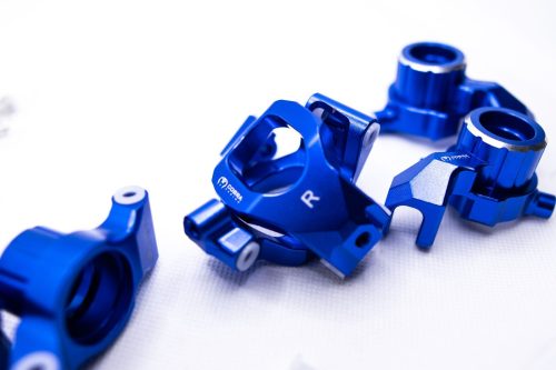 CR Aluminum Knuckle Set for Traxxas Maxx, WideMaxx & Maxx Slash (Blue)