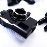 CR Knuckles & Hubs (complete) for Traxxas Slash 4x4, Rustler, Stampede – Black