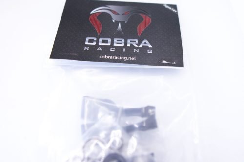 CR Knuckles & Hubs (complete) for Traxxas Slash 4x4, Rustler, Stampede – Black