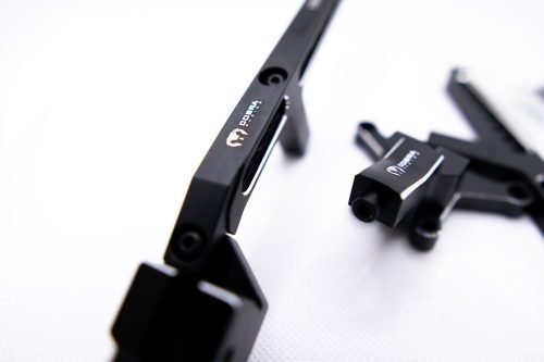 Cobra Racing Traxxas Sledge Aluminum Front + Rear Chassis Brace Combo – Black