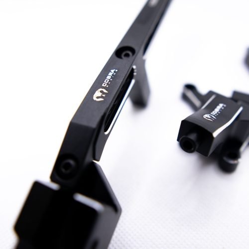 Cobra Racing Traxxas Sledge Aluminum Front + Rear Chassis Brace Combo – Black