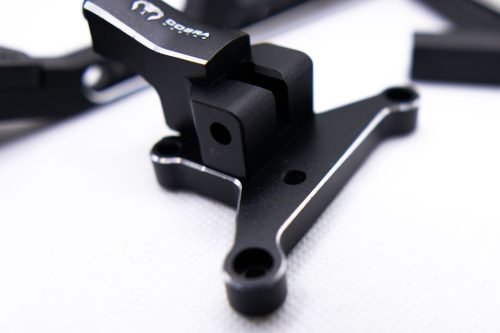 Cobra Racing Traxxas Sledge Aluminum Front + Rear Chassis Brace Combo – Black