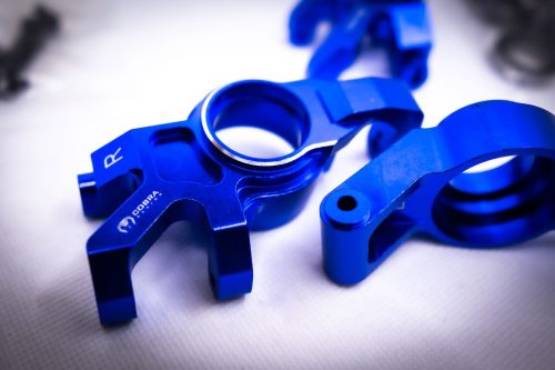 Cobra Racing Traxxas X-Maxx/XRT Knuckles & Hubs Set (complete)- Blue