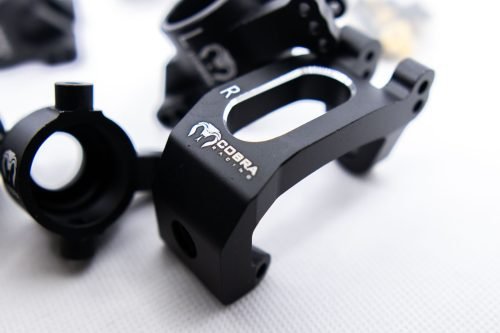 Cobra Racing Traxxas Sledge Knuckles + Hubs Combo – 7075-T6 Aluminum – Black