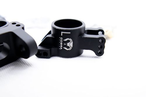 Cobra Racing Traxxas Sledge Knuckles + Hubs Combo – 7075-T6 Aluminum – Black