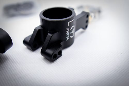 Cobra Racing Traxxas Sledge Knuckles + Hubs Combo – 7075-T6 Aluminum – Black