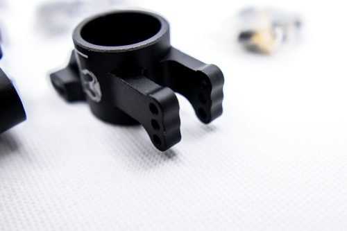 Cobra Racing Traxxas Sledge Knuckles + Hubs Combo – 7075-T6 Aluminum – Black