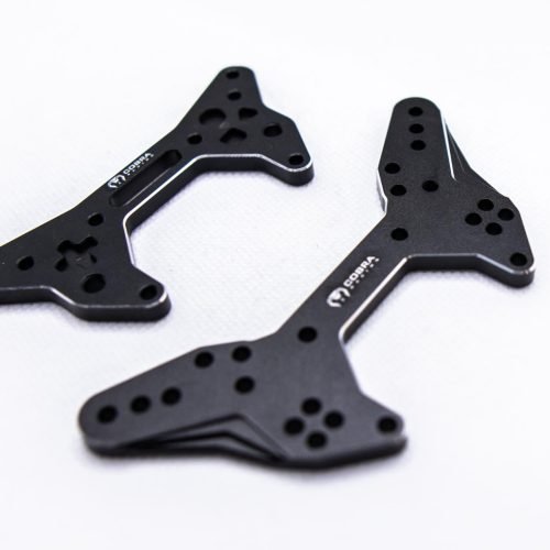 CR Shock Towers (F+R) – Fits Arrma Felony / Infraction / Limitless 1/7 - Black