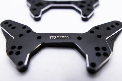 CR Shock Towers (F+R) – Fits Arrma Felony / Infraction / Limitless 1/7 - Black