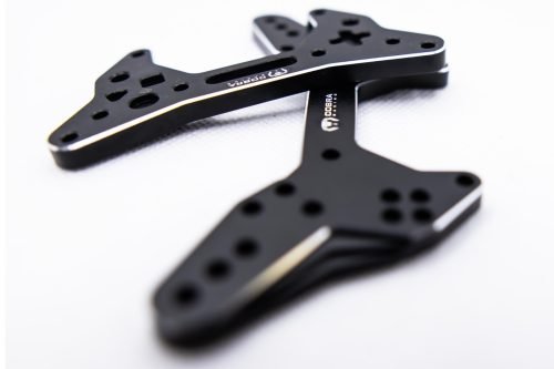 CR Shock Towers (F+R) – Fits Arrma Felony / Infraction / Limitless 1/7 - Black