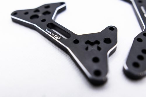 CR Shock Towers (F+R) – Fits Arrma Felony / Infraction / Limitless 1/7 - Black