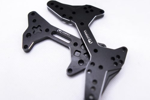 CR Shock Towers (F+R) – Fits Arrma Felony / Infraction / Limitless 1/7 - Black